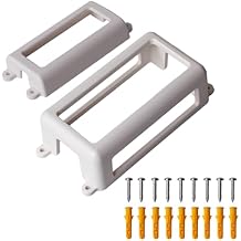 Control Box Power Supply Adapter Fit for Govee H705 H706 Light Controller Pro Models Regular Version Mounting Bracket Permanent Outdoor Lights Accessories Includes Screws and Expansion Tubes White