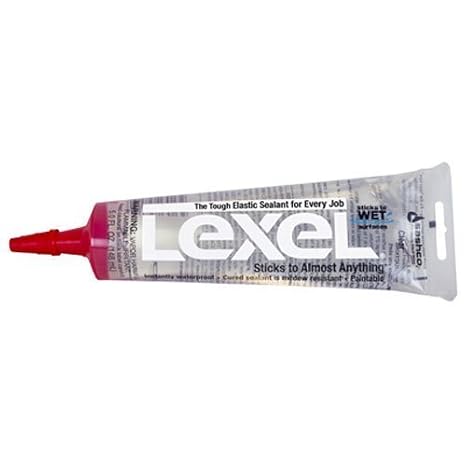 Lexel Weatherproofing Caulk, Clear, 5.0oz, 4-Pack