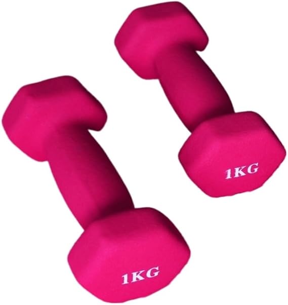 Dumbells Dip Plastic Dumbbells For Women's Fitness Home Equipment Solid Pure Iron Small Dumbbells For Men's Yoga Arms Dumbell Set, 8KG, Pink