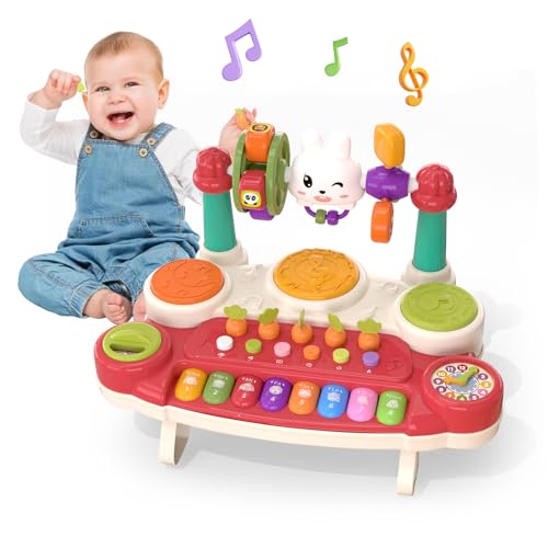 20 in 1 Baby Musical Toys - Interactive Piano Keyboard Drum Set for Infant 6 9 12 18 Months, Toddlers 1-3, Early Learning Development Educational Toy, Birthday Gift for Boys Girls 1 2 3 4