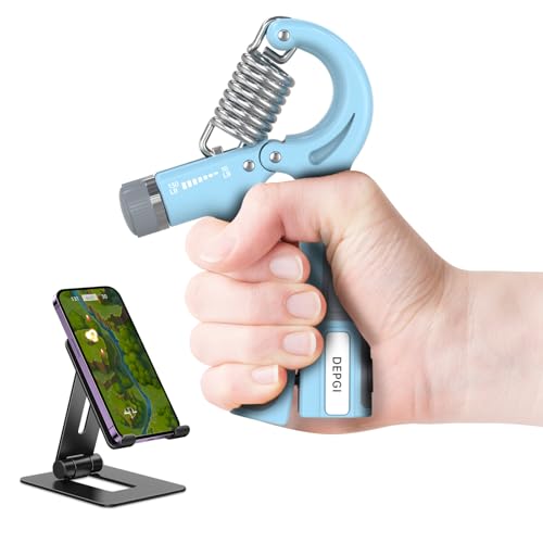 DEPGI Smart Grip Strength Trainer with App, Digital Hand Gripper with 10-130LB Resistance for Muscle Building & Injury Recovery2 Pack