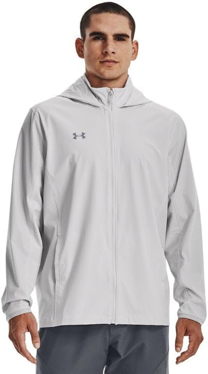 Under Armour Mens Squad 3.0 Warm-Up Full-Zip Jacket - Water Resistant XXL