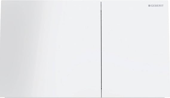 Geberit 115.622.SI.1 Sigma70 Dual Glass Actuator Plate - White