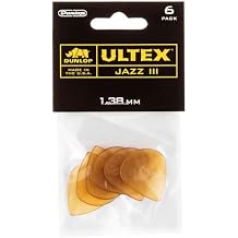 Jim Dunlop Ultex Jazz III Pick 1.38MM - 6 Pack