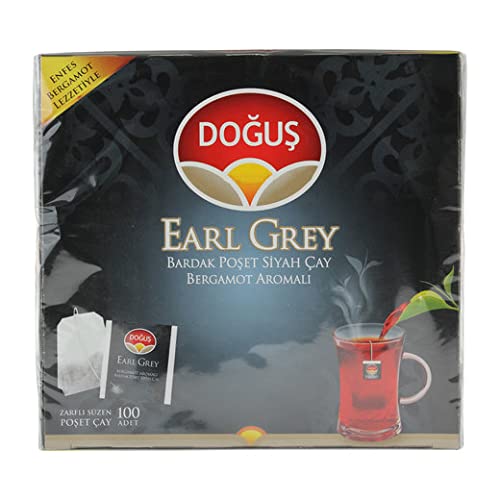 Turkish Tea, Black Tea, Gourmet Tea,Organic Tea Black Tea Iced or Hot Tea Caffeinated Black Tea 100 Glass Sachet Of BlackTea With Bergamot Flavor, Turkish Organic Black Tea,Cay,Poset Siyah Cay By Dogus 200 Gr 7 Oz Halal