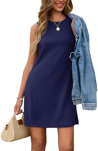 SAMPEEL Dresses for Women 2025 Casual Summer Sundresses Sleeveless Tank Dress Fashion Outfits