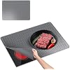 QPEY Silicone Glass Top Stove Cover Protector,28 x 20 Inches Extra Large Stove Top Covers for Electric Stove,Heat Resistant Ceramic Cooktop Oven Mat Dish Drying Mat for Kitchen Appliances