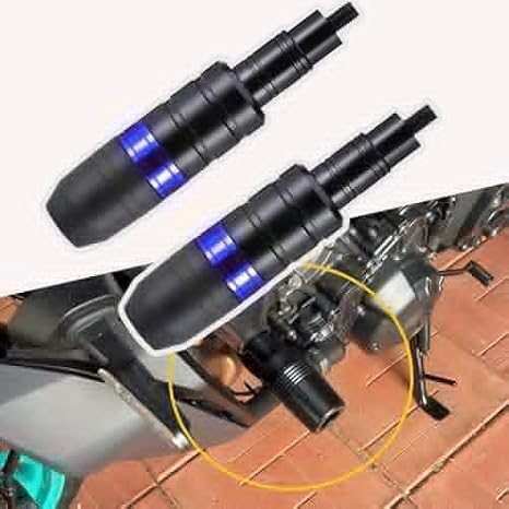 Motorcycle Exhaust Crash Bar Guard for Aprilia SR 160 2021 2022 2023 2024, Engine & Exhaust Protection Bar, Anti-Drop Highway Crash Guard for Motorbike Frame, D Blue
