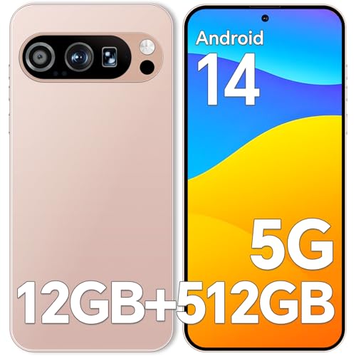 Unlocked Phones X9Pro 12GB512GB Expandable 1TB Smartphone, 5000mAH Long-Life Battery Cell Phone,Snapdragon 888 Mobile Phones,108MP48MP Camera,HD 6.8 Screen 5G Dual SIMGPSWiFiBluetoothGold
