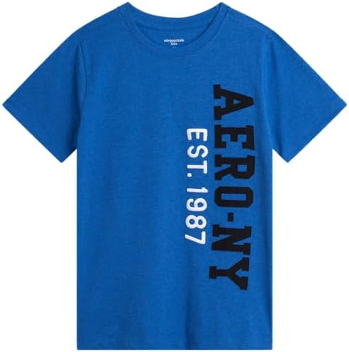 AEROPOSTALE Boys Graphic Tees - Crewneck Short Sleeve Boys Shirts Tops Pullover Youth Graphic Tees - Casual Kids Clothes