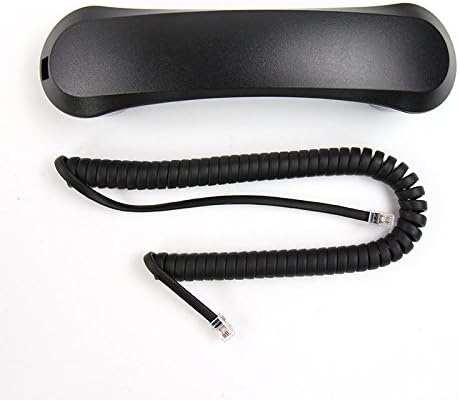 The VoIP Lounge Replacement Handset Receiver with Curly Cord Black for Avaya IP Office 1400 and 1600 Series Phone 1403 1408 1416 1603 1608 1616