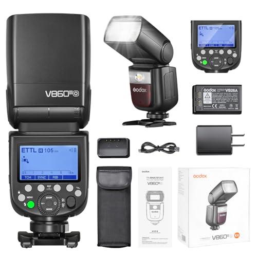 Godox V860III-O for Olympus Camera Flash, Ving V860III TTL Li-Ion Flash Kit, HSS 18000s 2.4G GN60 Speedlight, 2600mAh Battery Speedlite, Modeling Light for Olympus Panasonic Cameras