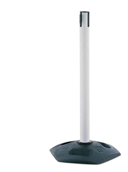 Post with Retractable Barrier