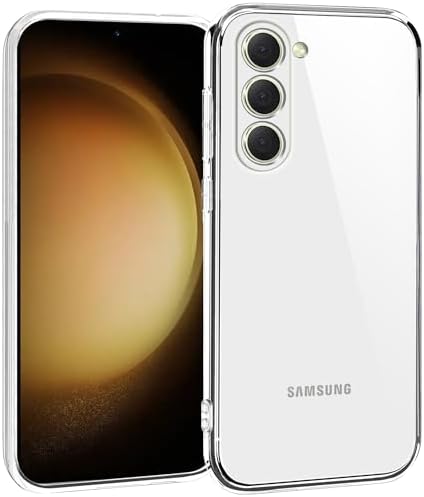 TENOC Phone Case for Samsung Galaxy S23, Clear Case Shockproof Protective Bumper Slim Cover