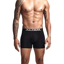 JOCKMAIL Men Boxer Underwear Men's Butt-Enhancing Padded Trunk Removable Padded