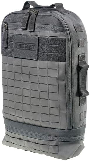 MERET SAVIOR7TM PRO Medical Backpack Low Profile Equipment Pack with Laser Cut MOLLE, Hideaway Straps, 1200D TPE Water Resistant Gear Bag