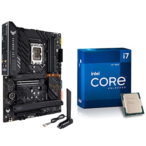 INLAND Micro Center Intel Core i7-12700K 12 Gen Alder Lake 12-Core 8P4E up to 5.0 GHz Unlocked LGA1700 Desktop Processor with ASUS TUF Gaming Z690-Plus WiFi D4 ATX Gaming Motherboard