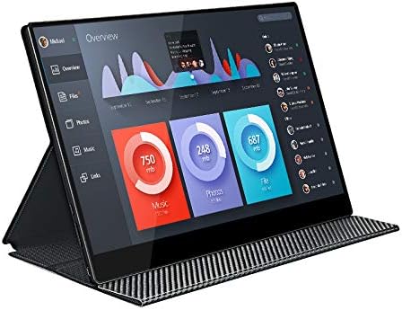 Portable Monitor for Laptop 13.3 inch 3K 1800P Fully fit Flat Touch Gaming Display External Display with Touch Type-C HDMI IPS