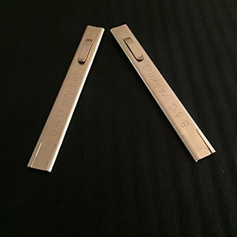 Soapstone Plus BH-2 Professional Brass Soapstone Holders - 2 Pack Universal Scribers with Pocket Clips - Fits 1/32" & 1/16" Marking Sticks - Made in USA