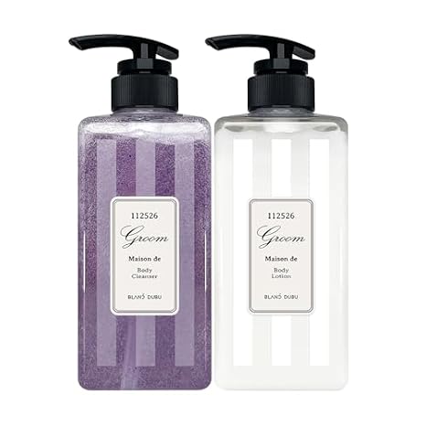 Groom Body Care Duo, Groom Body Cleanser, Groom Body Lotion, for Spa-Like Cleansing, Moisturizing, and Nourishing Skin with a Glass Skin Glow, 16.9 fl. oz. + 16.9 fl. oz.