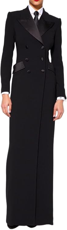 Double Breasted Tuxedo Gown