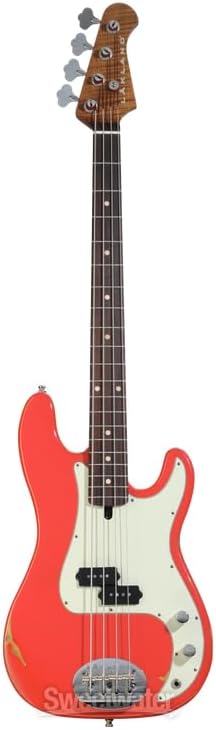 Lakland USA Classic 44-64 Bass Guitar - Aged Fiesta Red