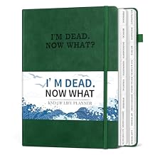 I'm Dead Now What Planner, Estate Planning Organizer with Tabs, Death Planner Organizer for Senior, Important Info for Final Arrangements, Beneficiary & Last Wishes with Large Print, 7.5"x10.4", Green
