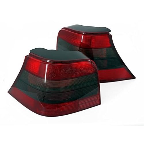 Euro E-Code Red Black Smoke Tail Lights Rear Lamp For VW Golf MK4 4 R32 Anniversary