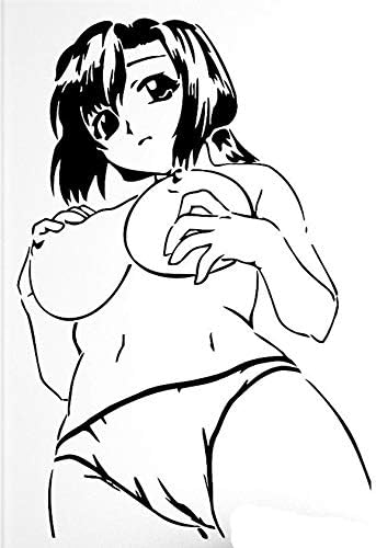 Beautiful Naked Woman Anime Manga Sexy Girl. Transfer tattoos tattooing temporary tattoos Cute Face stickers