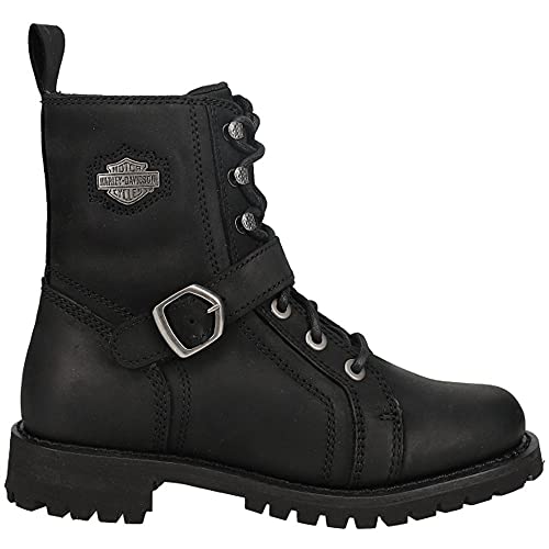 Harley-Davidson Womens Lornell 6-Inch Black Motorcycle Boots, D84684