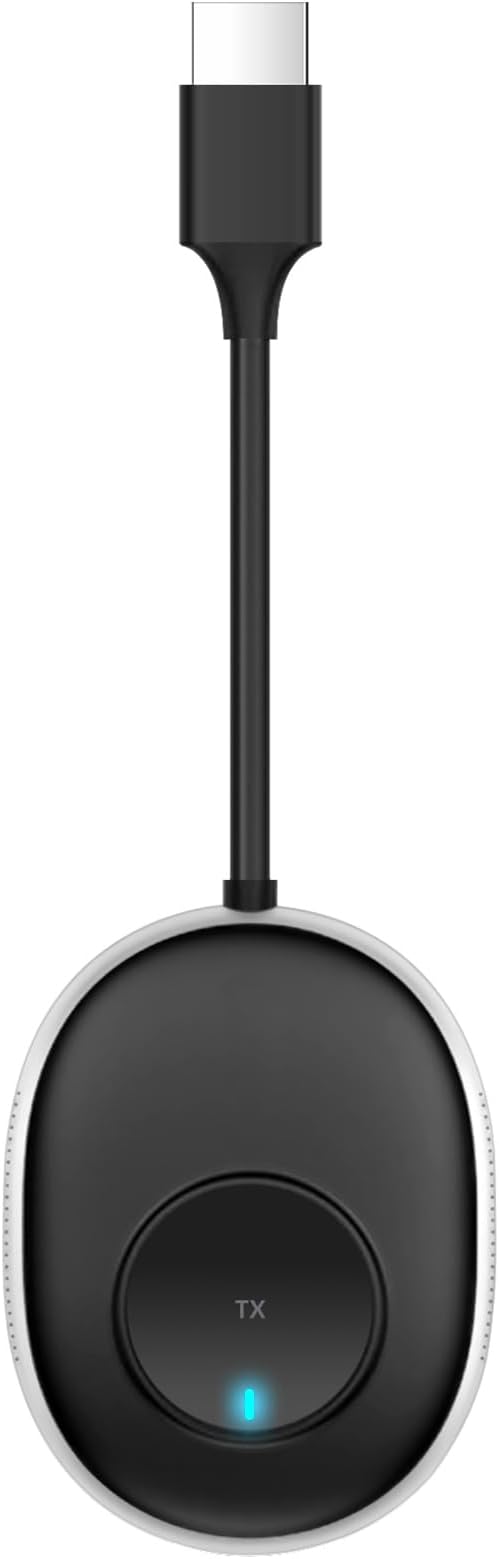 Wireless HDMI Transmitter Plug-and-Play,One Receiver Supports up to 8 transmitters, with Seamless Switching Between Devices.Compatible only with ASINs: B09QKHKPCM, B09FPHWNHY, and B0CZJDXJYQ.