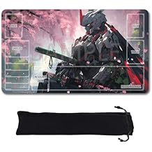 GCG Playmats with Zones - 24"x14" Unofficial GCG Card Game Mat New Player Compatible TCG Player Include Storage Bag (GAODA (20)-Zone)