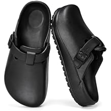 ZXT Arch Support Work Clogs Slip Resistant Orthopedic Shoes for Chef Nurse Garden Comfortable, Slip-On Cushion Slide Sandals