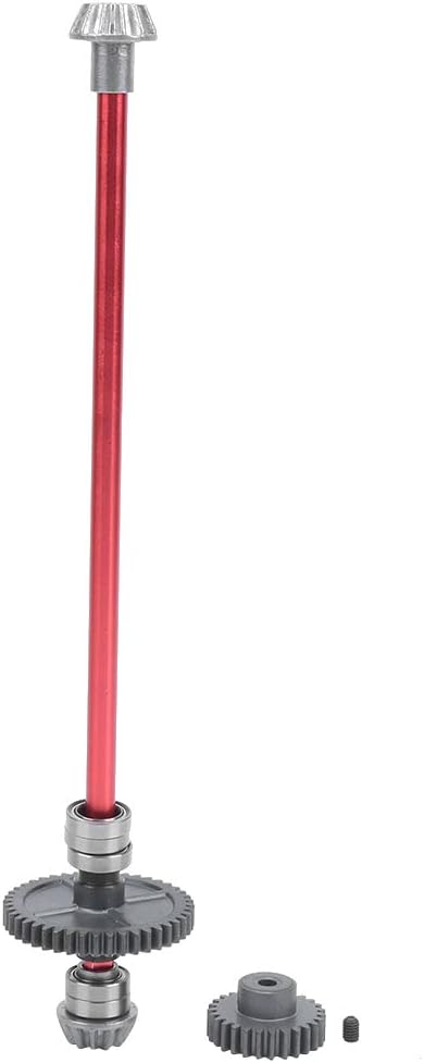 RC Car Drive Shaft - Metal Center Shaft for 144001, 1:14 Scale RC Car (Front & Rear Drive Shaft Set) - Includes RC Motor Gear