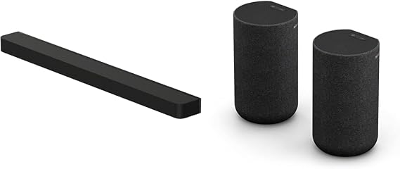 Dolby Atmos Compatible Sound Bar and Rear Speaker Set: Sony Soundbar HT-A8000 + SA-RS5