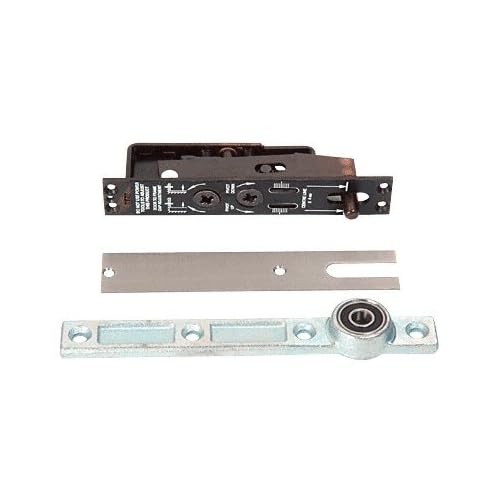 C.R. LAURENCE J580BS CRL Jackson Heavy-Duty Adjustable Center-Hung Walking Beam Type Top Pivot With Brushed Stainless Cover Plate