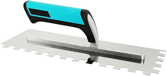 BIHUI 1/2" Square Notched, 12.5" x 4.75" Trowel