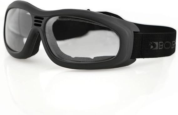 Bobster Touring 2, Matte Black Frame, Clear Lens