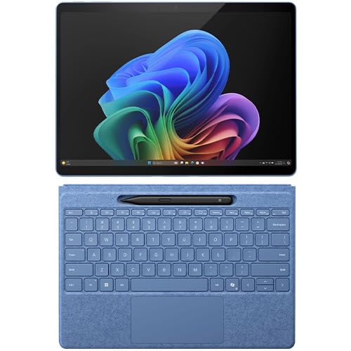 Microsoft Surface Pro Copilot PC Touchscreen 13 LCD Snapdragon X Plus Processor 16GB RAM 512GB SSD 11th Edition Dune, Surface Slim Pen, and Pro Flex Keyboard
