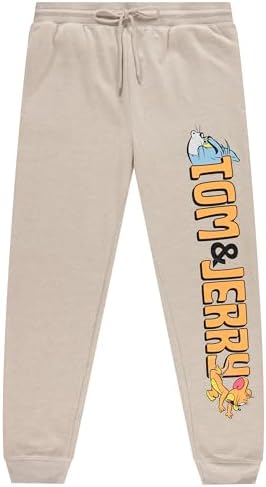 Tom and Jerry Mens Sweatpants Mens Fleece Jogger Sweatpants Nostolgic Classic Sweatpants