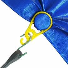 ACCUSHARP Super Snaps Tarp Clips for Outdoor Camping, Tent, Awning, Banner, Cover, Tarps, and Plastic Sheeting, Grommet Replacement, 15 Pieces