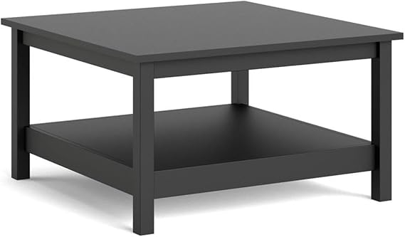 Tvilum Square Coffee Table, Black Matte