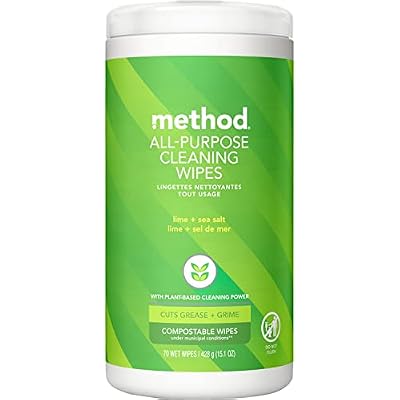 Method Lime & Sea Salt All Purpose Cleaning Wipes, 70 CT