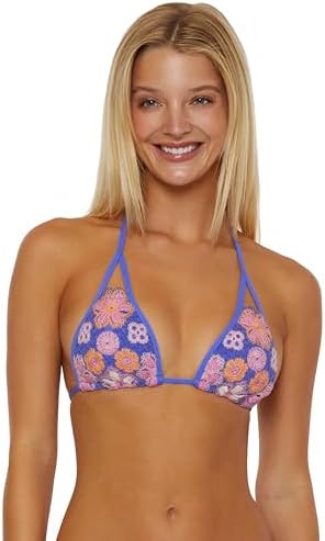 ISABELLA ROSE Womens Newport Triangle Bikini Top, Adjustable, Tie Back, Swimwear Separates for Women