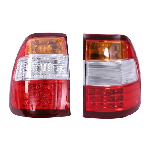 For 1998-2007Toyota Land Cruiser Outer Taillights PC Taillight Assemblies Left Rear Outer Tail Light Rear Lamp Brake for 1998-2007Toyota Land Cruiser Tail lamp Assembly Pair of Taillights