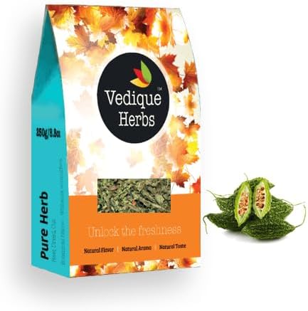 Karela Fruit (Bitter Gourd | Bitter Melon) - 250g (8.8oz) | Raw, Crude, Dried | T-Cut | Premium Grade