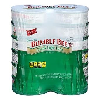 Bumble Bee Chunk Light Tuna in Water (5 oz. ea., 12 cans) x6 AS