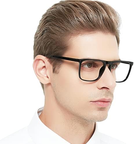 OCCI CHIARI Large Reading Glasses Men Oversized Square Readers Spring Hinge 1.0 1.25 1.5 1.75 2.0 2.5 3.0 3.5 4.0 5.0 6.0