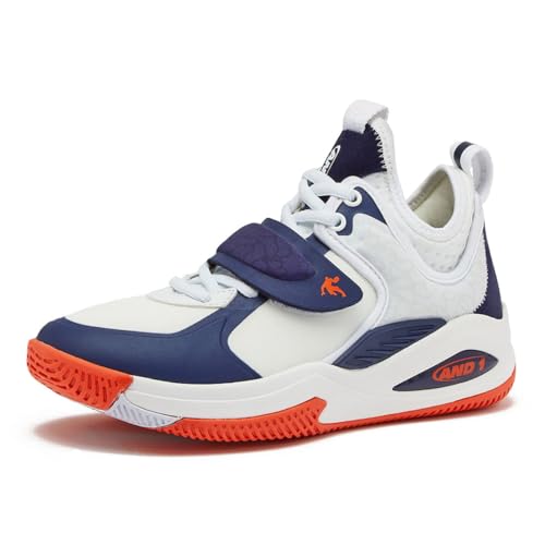 AND1 Girls & Boys Basketball Shoes, Boys High Top Sneakers, Size Little Kid 1 to Big Kid 7 - Cool Basketball Shoes for Kids and Youth