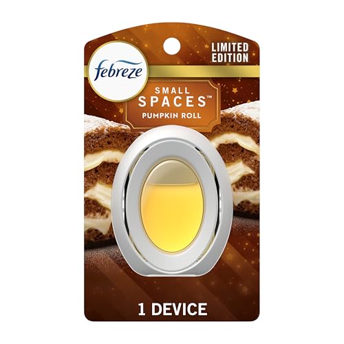 Febreze Small Spaces Air Freshener, Odor-Fighting, Pumpkin Roll, 6ct